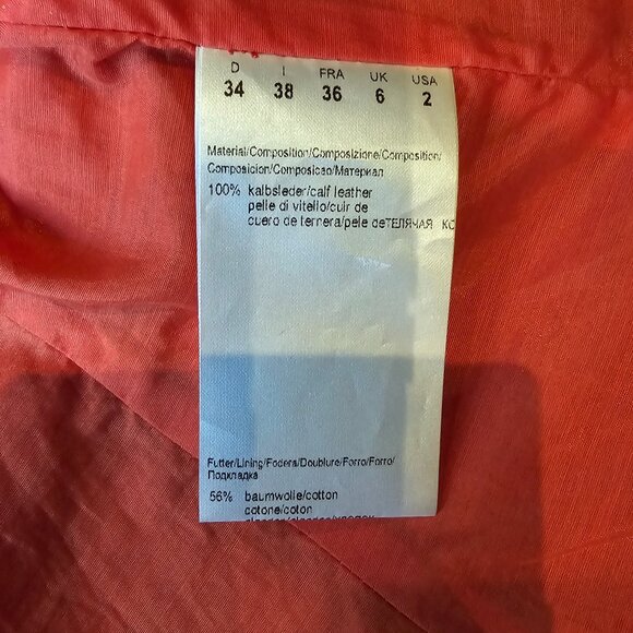 Hugo Boss Red Leather Jacket - Picture 8 of 13